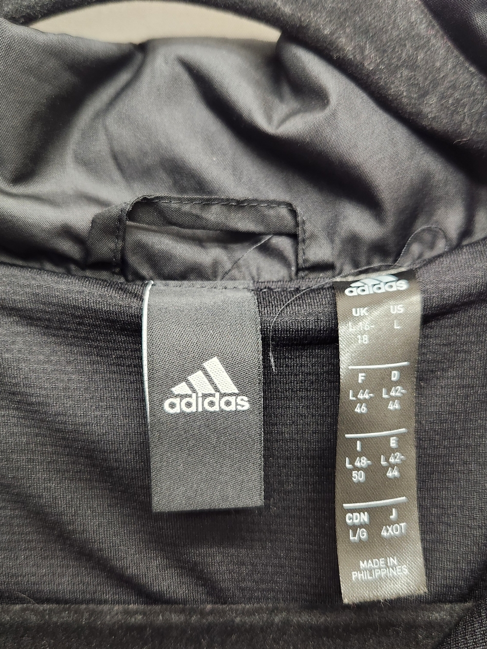 ⭐️Adidas Women’s Team Track Jacket Black Large L Gorpcore Sporty Streetwear - Picture 7 of 11
